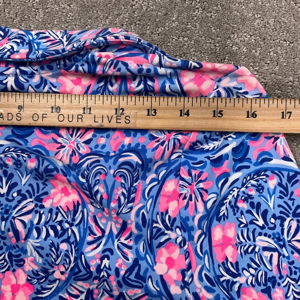 Lilly Pulitzer Dress Women XS Blue Pink Floral Reema Beach Vivid Cotton Modal - Picture 12 of 14